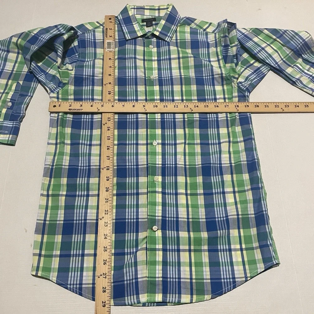 Tommy‎ Hilfiger Boys Shirts Button-up Long Sleeve Collared Size 20 Plaid Check